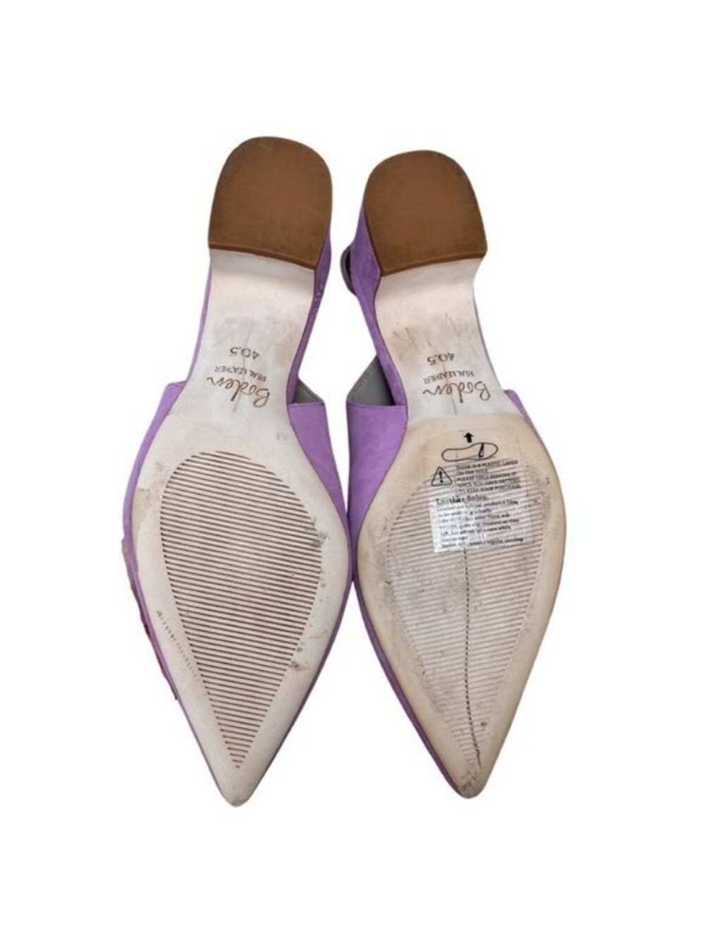 Boden Happy Heels Suede Pointed Toe Mid Heel Sling Back Pumps for Women Size 9 - Picture 7 of 11